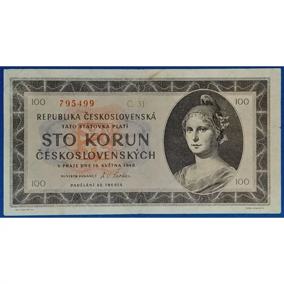 1945. 100 Korun  VF