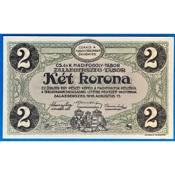 1916. 2 korona Zalaegerszeg- GOTTONUMIZMATIKA