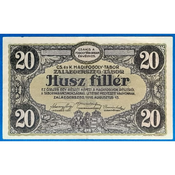 1916. 20 Fillér- GOTTONUMIZMATIKA