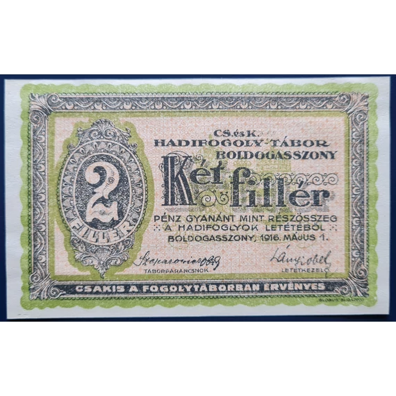 Boldogasszony 1916. 2 Fillér UNC