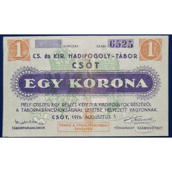 Csót 1916. 1 Korona 
