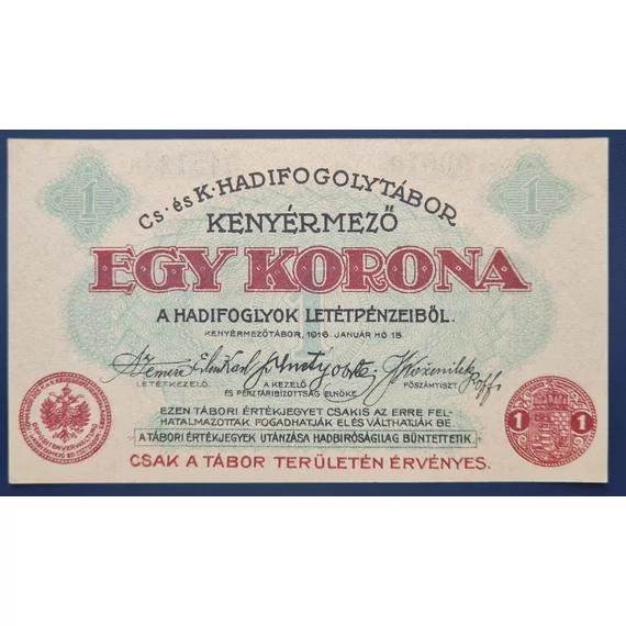 Kenyérmező  1916. 1 Korona UNC