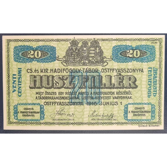 Ostffyasszonyfa 1916. 20 Fillér UNC