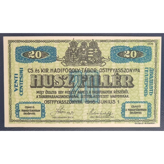 Ostffyasszonyfa 1916. 20 Fillér UNC