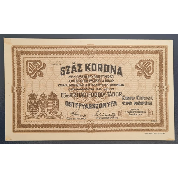 Ostffyasszonyfa 1916. 100 Korona AUNC