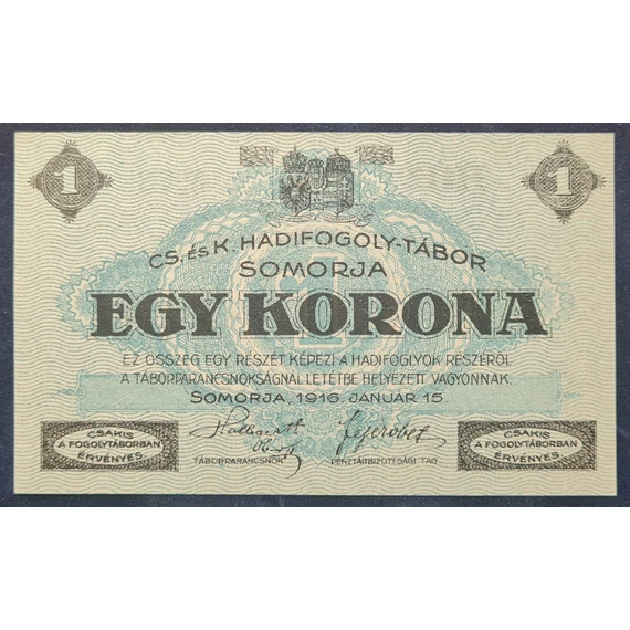 Somorja 1916. 1 Korona UNC