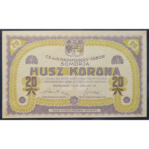 Somorja 1916. 20 Korona UNC
