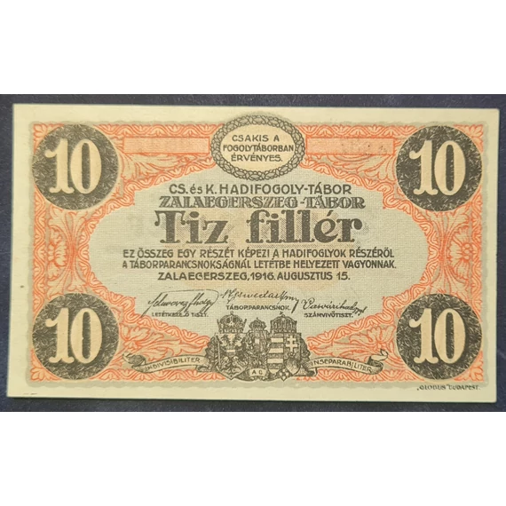 Zalaegerszeg 1916. 10 Fillér AUNC