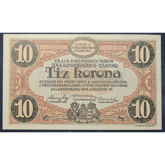 Zalaegerszeg 1916. 10 Korona UNC
