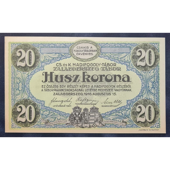 Zalaegerszeg 1916. 20 Korona UNC