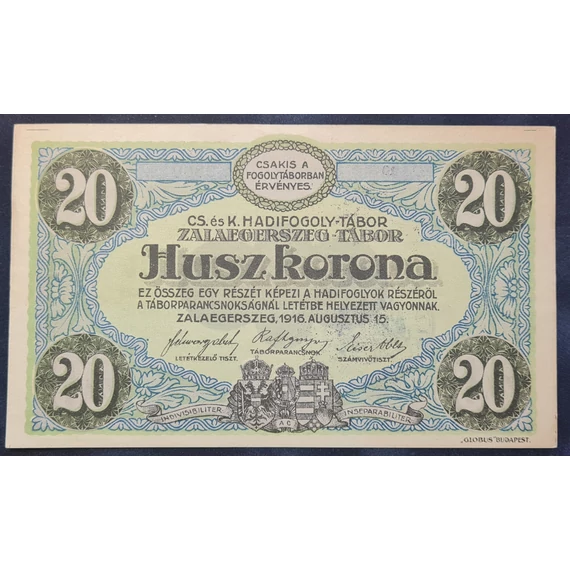 Zalaegerszeg 1916. 20 Korona UNC