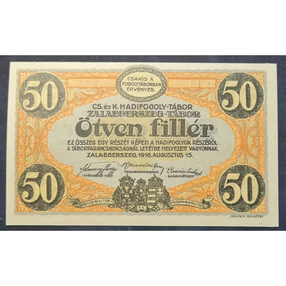 Zalaegerszeg 1916. 50 Fillér UNC