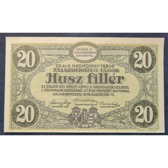 Zalaegerszeg 1916. 20 Fillér AUNC