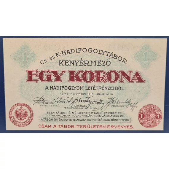 Kenyérmező  1916. 1 Korona UNC