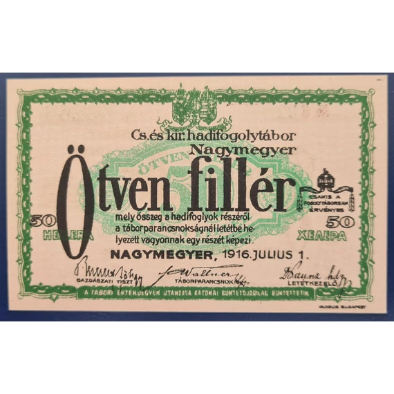 Nagymegyer 1916. 50 Fillér UNC