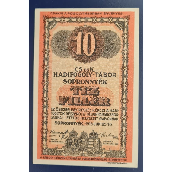 Sopronnyék 1916. 10 Fillér UNC