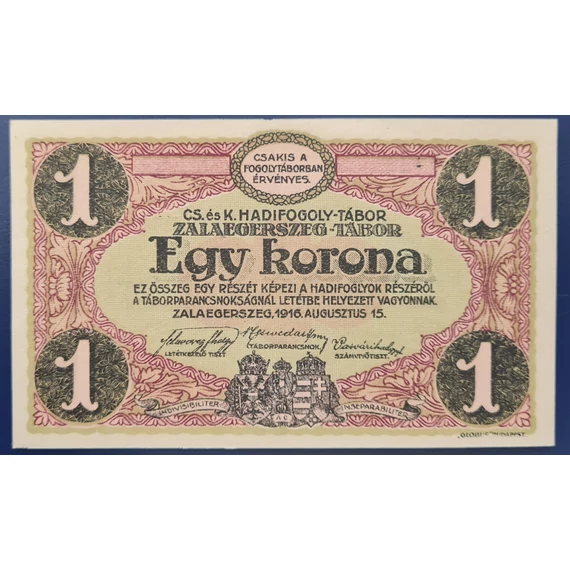 Zalaegerszeg 1916. 1 Korona UNC
