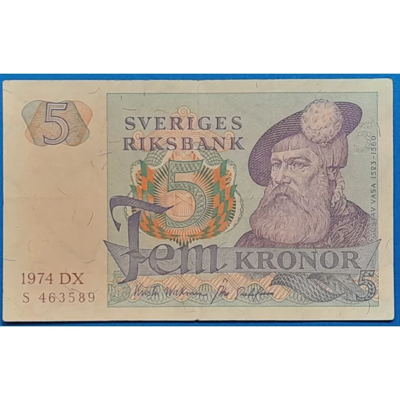 1974. 5 Kronor F