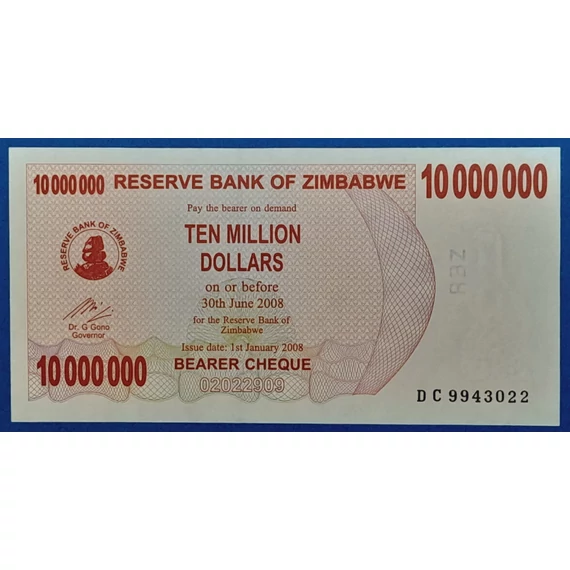 2008. 10.000.000 Dollars - GOTTONUMIZMATIKA