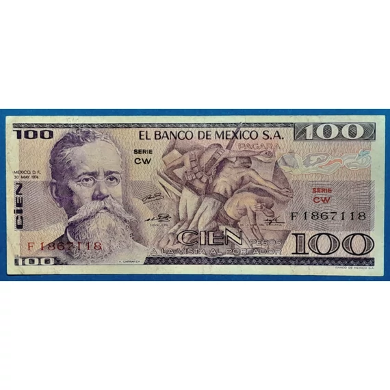 1974. 100 Pesos - GOTTONUMIZMATIKA