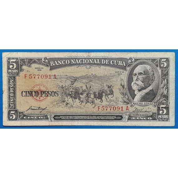 1958. 5 Pesos - GOTTONUMIZMATIKA