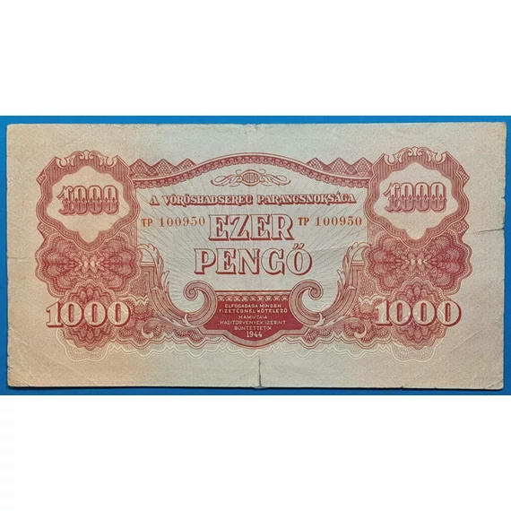 1944. 1.000 Pengő - GOTTONUMIZMATIKA