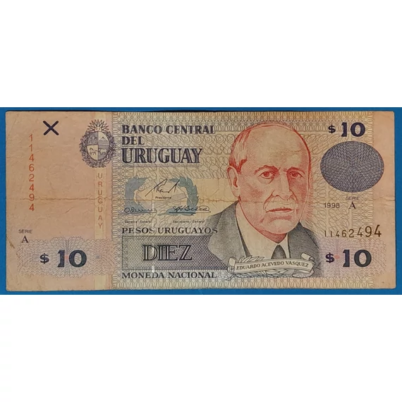 1998. 10 Pesos F+