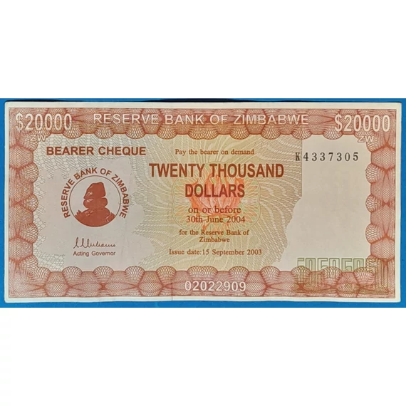 2003. 20.000 Dollars VF