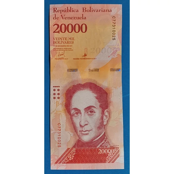 2017. 20.000 Bolivares UNC