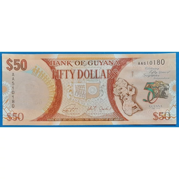 2016. 50 Dollars UNC
