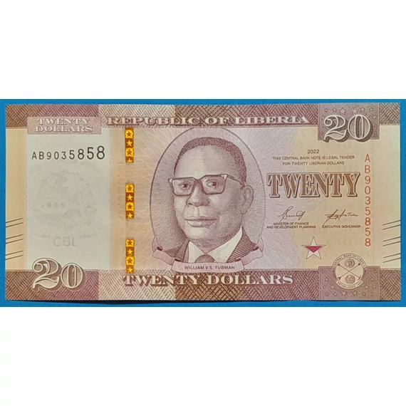 2022. 20 Dollars AUNC