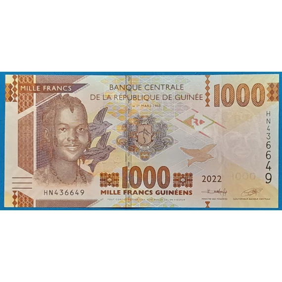 2022. 1.000 Francs UNC