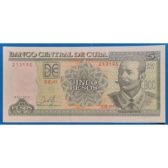 2019. 5 Pesos UNC