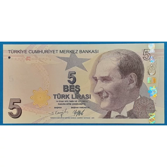 2009. 5 Lira UNC