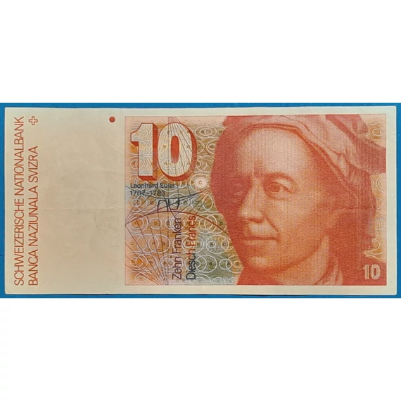 1990. 10 Franken VF