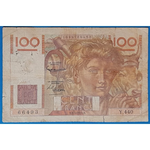 1952. 100 Francs VG