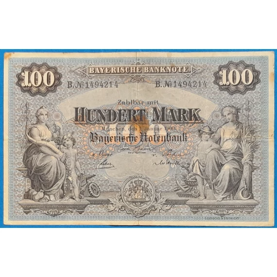 1900. 100 Mark F+ Bajorország