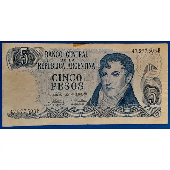 1974-1976. 5 Peso F