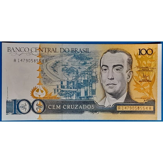 Brazil 100 Cruzados bankjegy (1986-1988)  GOTTO NUMIZMATIKA