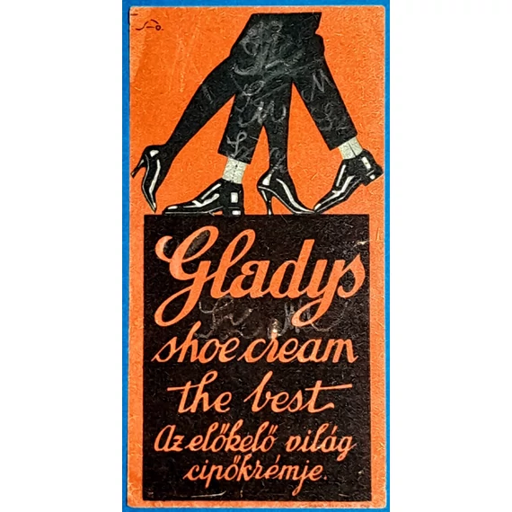 "Gladys" cipőkrém számolócédula F