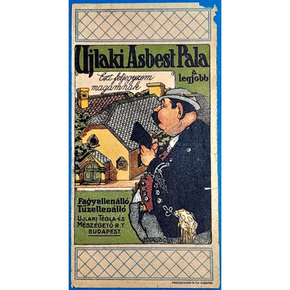 "Újlaki Asbest Pala” számolócédula VG