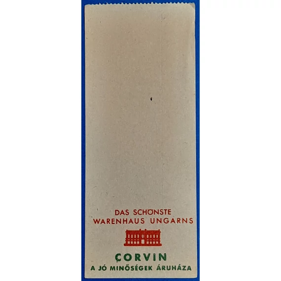 "Corvin Áruház" számolócédula EF
