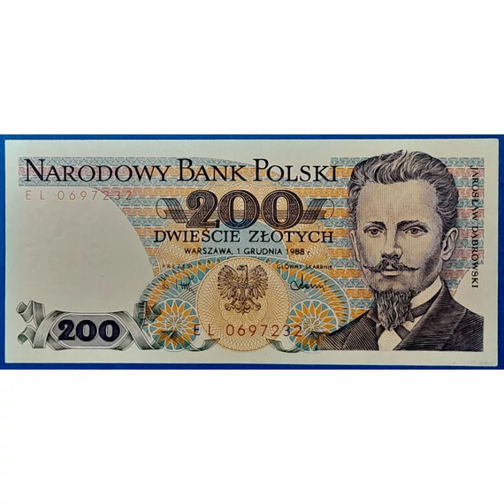 1988-as lengyel 200 złotych bankjegy – Jarosław Dąbrowski GOTTO