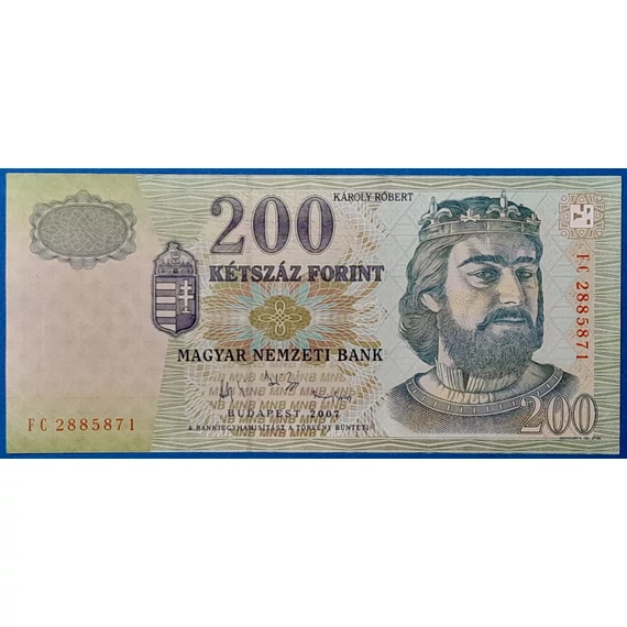 Régi papír 200 forint (FC sorozat) - Károly Róbert portréval GOTTO