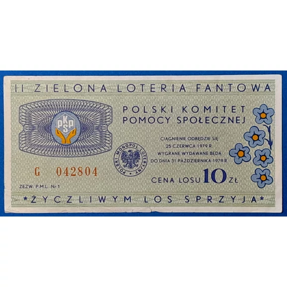 1979-es lengyel szociális sorsjegy: II Zielona Loteria Fantowa GOTTO