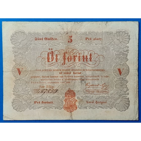 5 Forint 1848 – A legendás piros Kossuth-bankó GOTTO NUMIZMATIKA