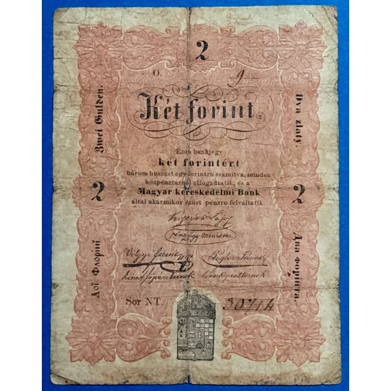 2 forint 1848 – Eredeti Kossuth-bankó a szabadságharc idejéből GOTTO