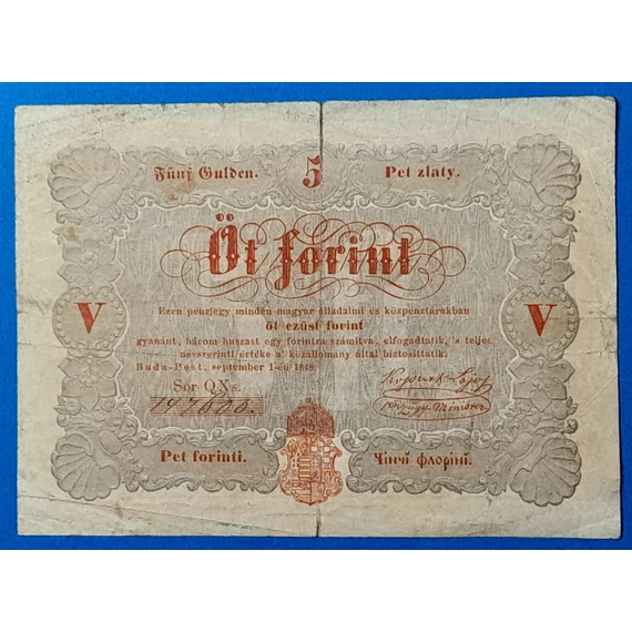 5 Forint 1848 – A legendás piros Kossuth-bankó GOTTO NUMIZMATIKA