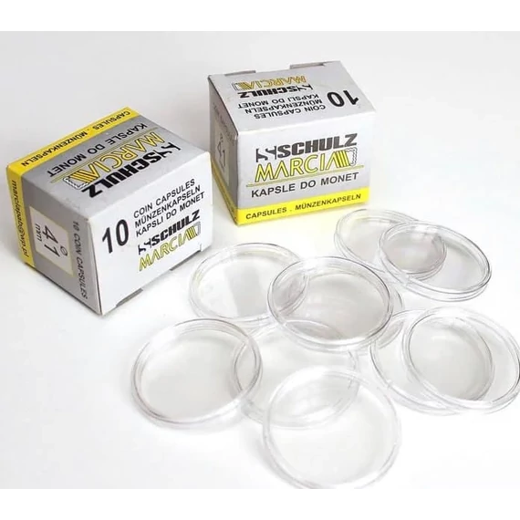 Marcia peremes érmekapszulák, 10 db-os kiszerelés/ doboz 21,5 mm