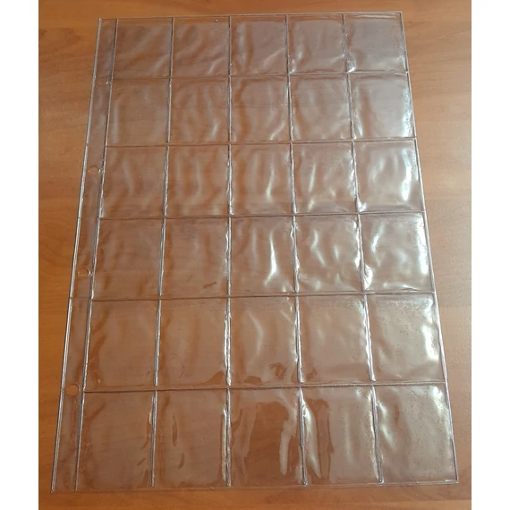  Lefűzhető érmeberakó: 5x6 férőhelyes, 46 mm x 60 mm